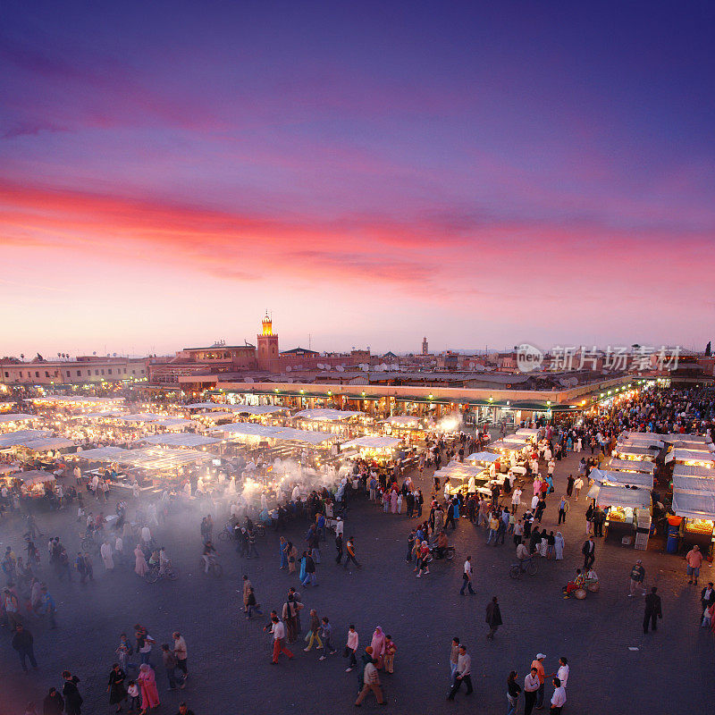 马拉喀什Djemaa el-Fna广场